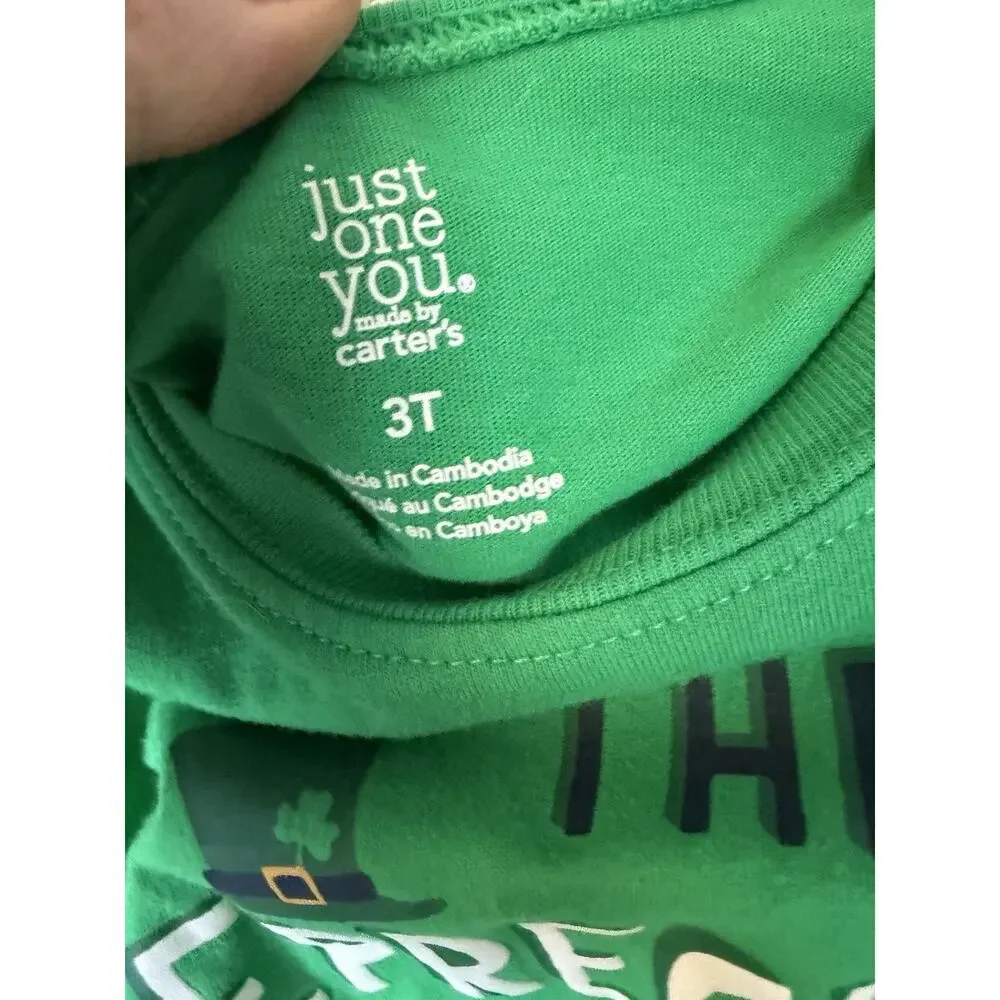 St. Patrick's Day Long Sleeve Tshirt By Carters Sz 3T